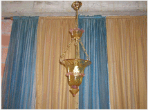 Lanterna/cesendello vetro soffiato di murano